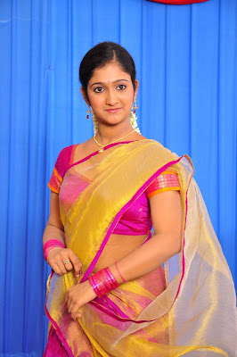 Actress Chiry in Half Saree Photos