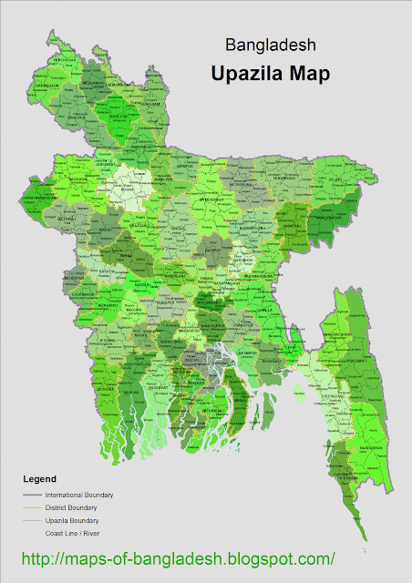 Map Of Bangladesh Districts. District Map of Bangladesh