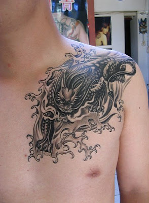 Dragon Shoulder Tattoos for Men