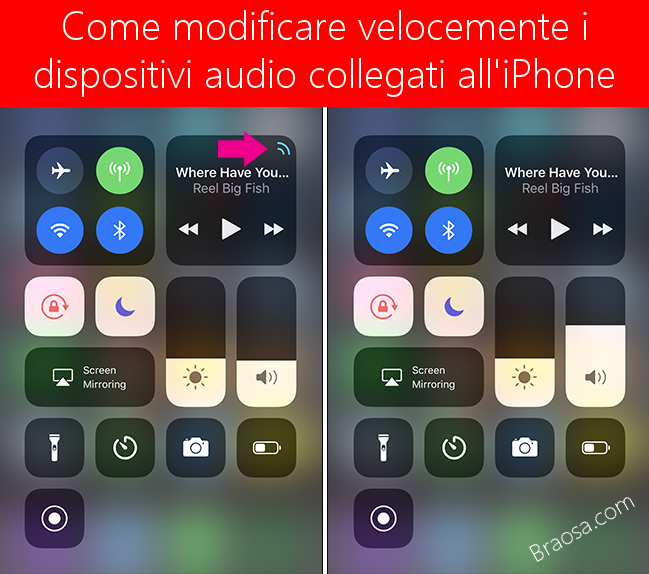 Come modificare i dispositivi audio collegati all'iPhone velocemente