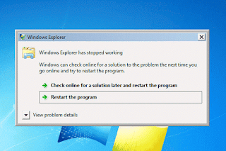 Windows Explorer has stopped working