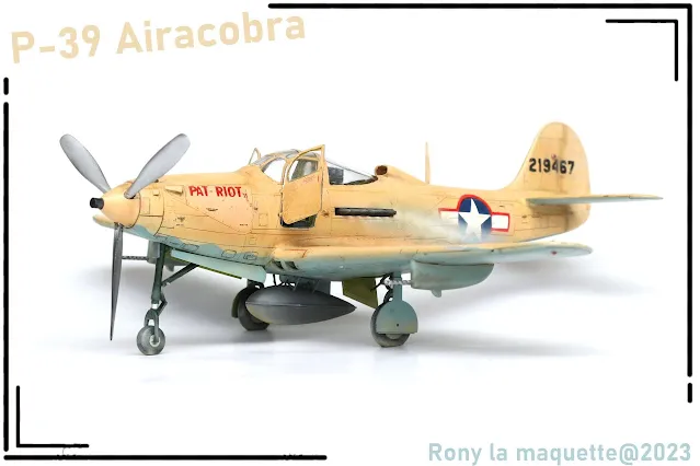 Maquette du P-39 Airacobra d'Eduard au 1/48.