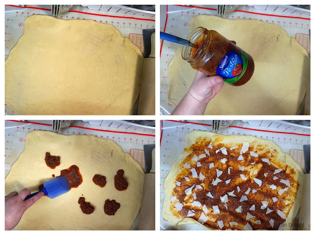 pizza pull apart pastry step by step