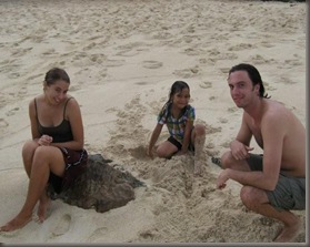 Alicia and Shawn with a Tongan girl
