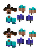 . vean tantas zonas blancas. No me gustan las zonas blancas en Papercraft . (papercraft minecraft miniatleast)