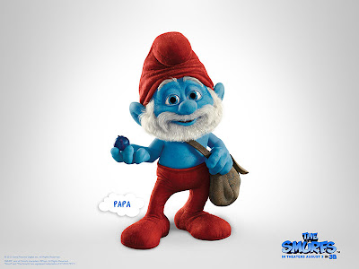 The Smurfs movie official poster of papa