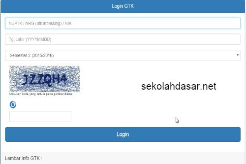 Cara Cek Lembar Informasi Gtk Semester 2 (2015/2016)