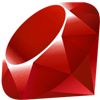 Логотип Ruby в оформлении рамкой