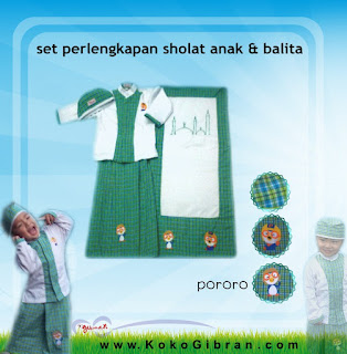 Sarung Anak Instan, Koko Balita, Sajadah Kartun, Sarung Balita Pororo