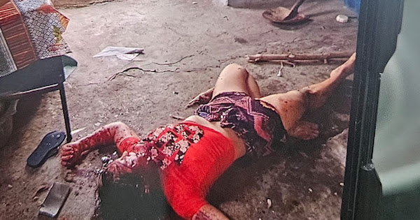 * Imagens fortes: Homem mata irmã a facadas e corta sua língua na frente da mãe na PB.