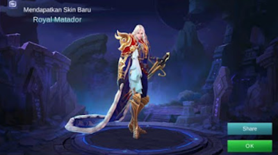 Cara mendapatkan skin lancelot epic royal matador gratis