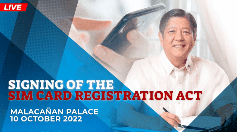 PBBM signed the SIM Card registration law