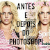 Antes e Depois do uso do Photoshop