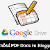 How To Embed PDF and other Documents In Blogger Blog Posts 