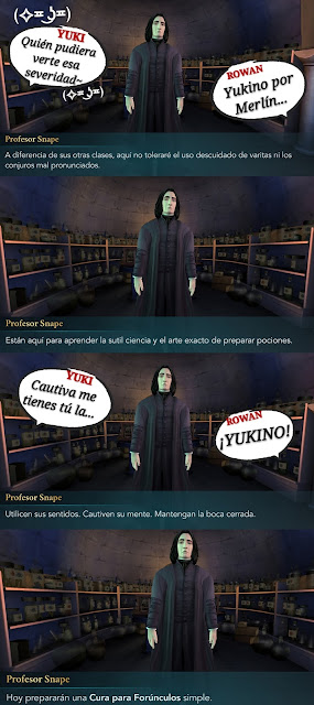 hogwarts mystery fotonovela clase snape