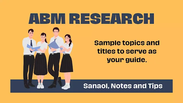 research title about business for abm students