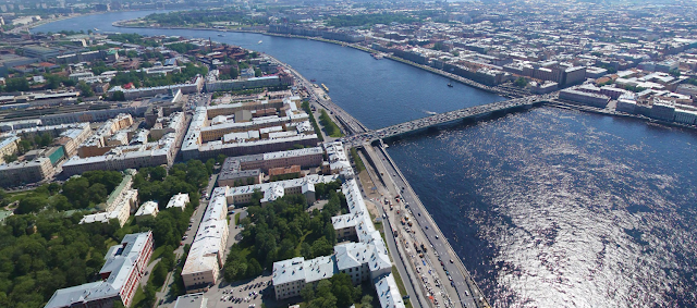 Литейный мост с воздуха