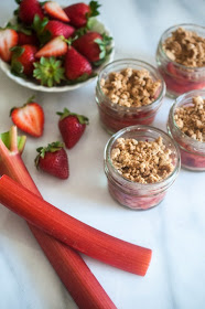 Strawberry Rhubarb Crumbles (AIP, Paleo, Vegan) 