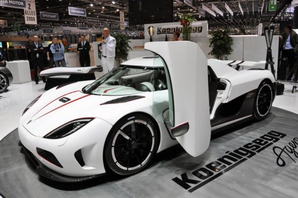 Koenigsegg Agera R in motor show The Koenigsegg R was one of the stars of 