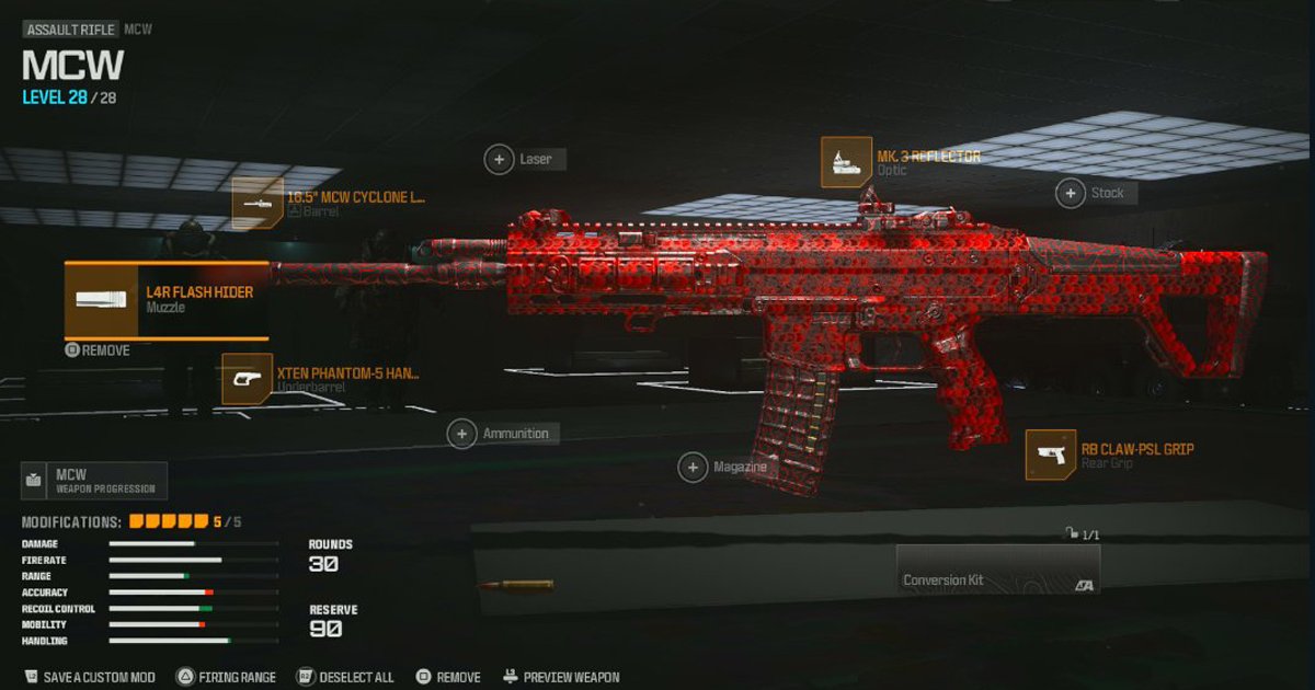 New MCW Class for MW3 Ranked Play