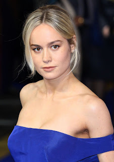 Brie Larson Hot Pics In Blue Dress