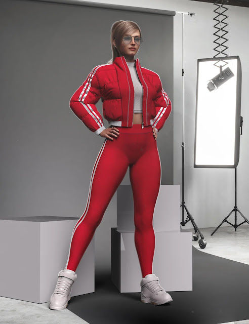Unleash Creativity with AJC Cropped Style Outfit II for Genesis 9 – Elevate Your Digital Fashion in Daz Studio