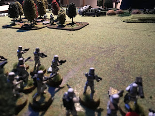 The Imperials move over open ground under Rebel fire!