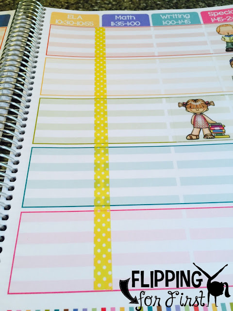 DIY tips to organize your Erin Condren Teacher Planner!