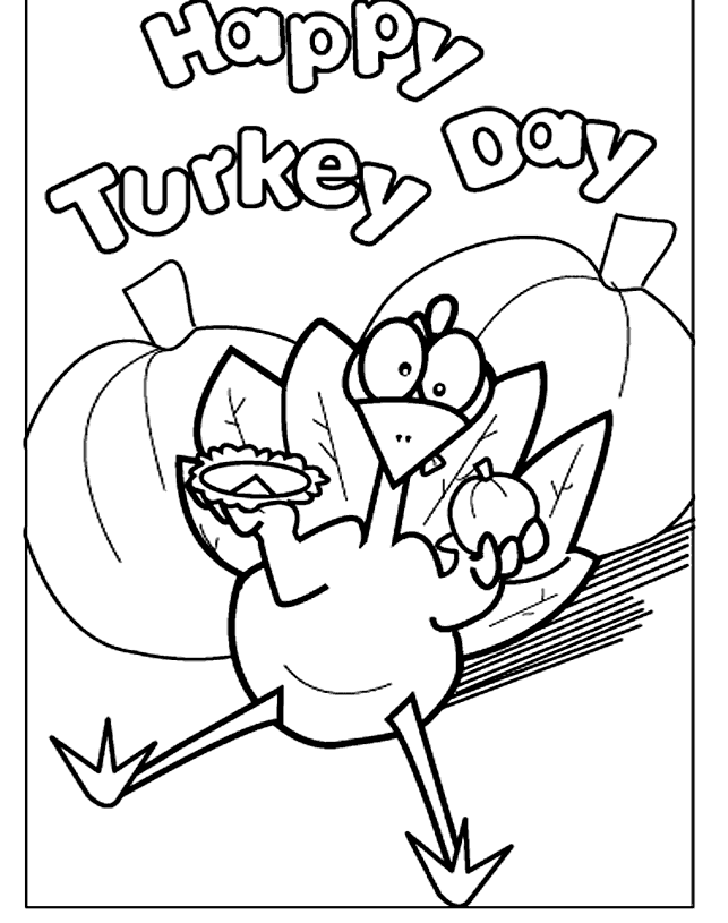 Turkey Coloring Page 1