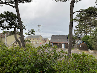 View looking west from our room at The Inn at Manzanita