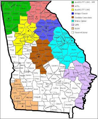 Georgia County Map Area