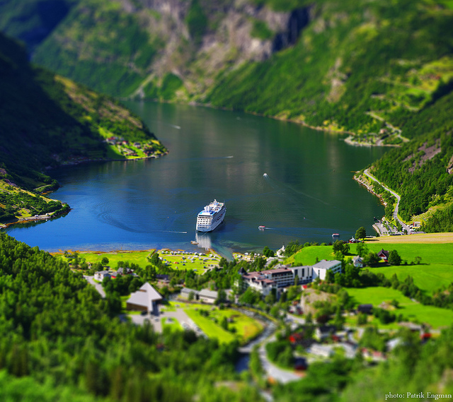 Macro of Geiranger