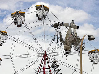 plane hits ferris wheel in australia; no one injured