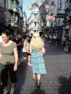 Rebecca Black in Diagon Alley Universal Orlando
