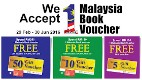Popular Bookstore 1Malaysia Book Voucher (BB1M) Promotion