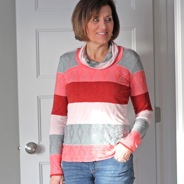 Angela Wolf's Ruched T made from Emma One Sock knit