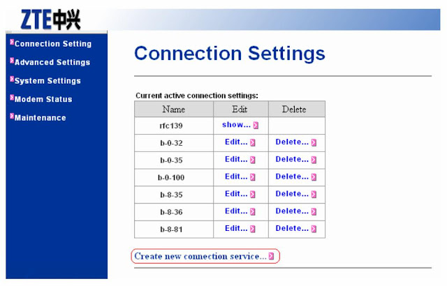 create new connection service