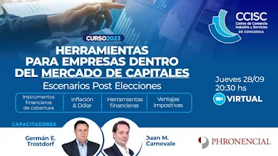 Capacitación sobre mercado de capitales, inversión y financiamiento en el CCISC