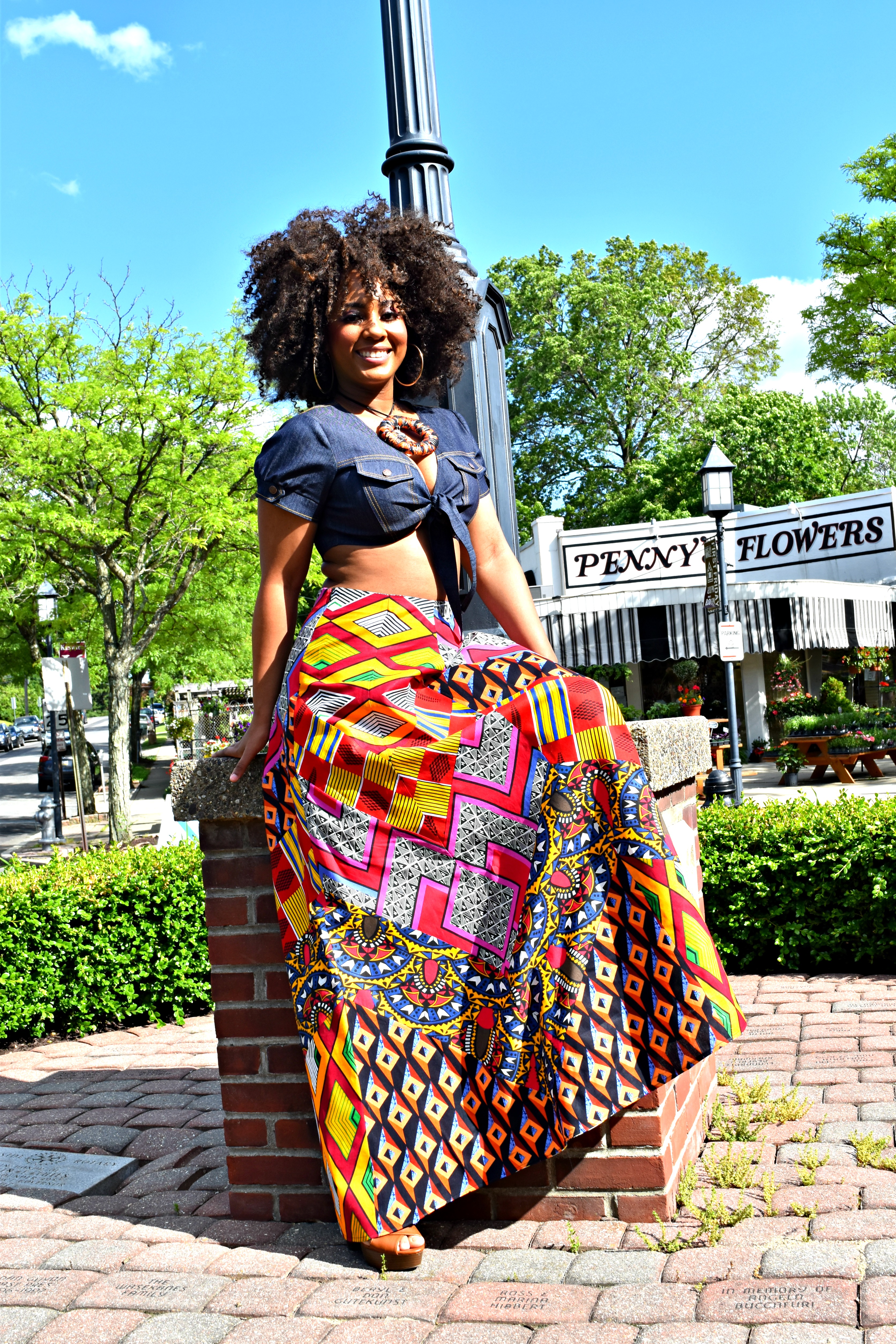 3 Piece DIY Outfit: Part 3 The Ankara Maxi Skirt Hack Tutorial