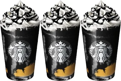 Starbucks Japan pitch-black Boo Frappuccino.