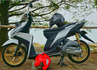 modifikasi mio m3 putih 2