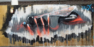 Black wasp London 2014 Graffiti Street Art by DesX