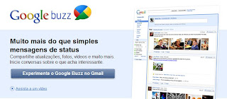 Tela Inicial Google Buzz