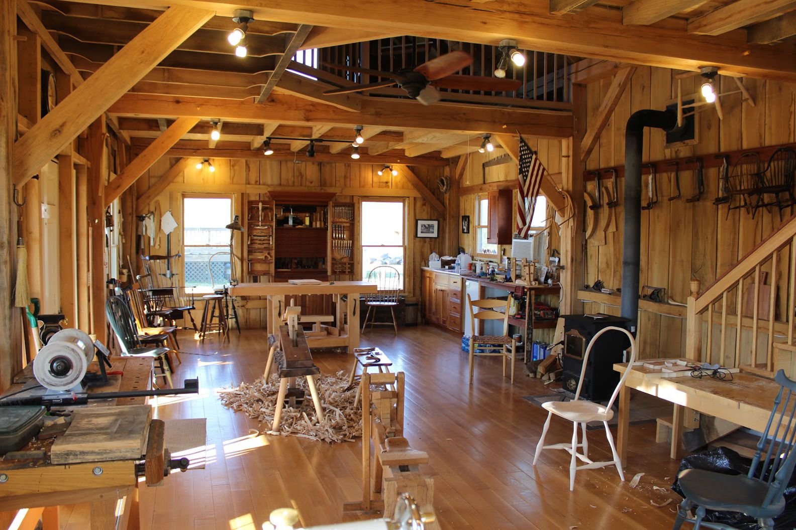 Greg Pennington's workshop Woodworking shop plans 