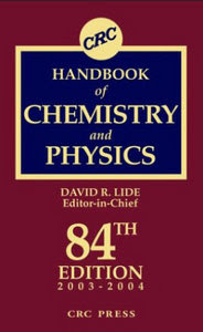 CRC Handbook of Chemistry and Physics, 84th Edition