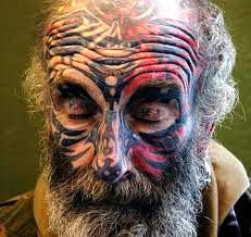 http://allaboutbodyart.blogspot.com/,face_tattoo_extreme_tattoo_oldman_face_tattoo_crazy_tattoos