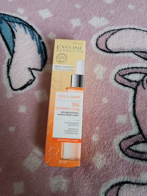 Serum Shot `15% Witaminy C+Cg, resweratrol i kwas ferulowy` Eveline.