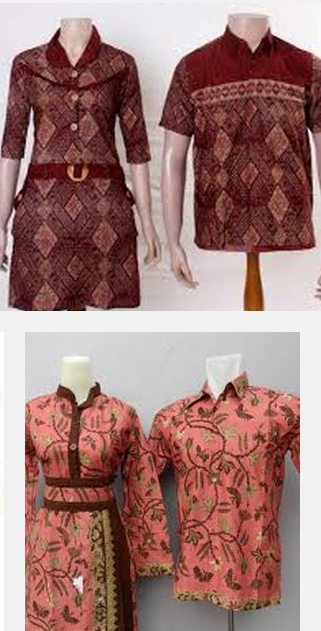 Model baju batik wanita sarimbit keluarga muslimah gamis 