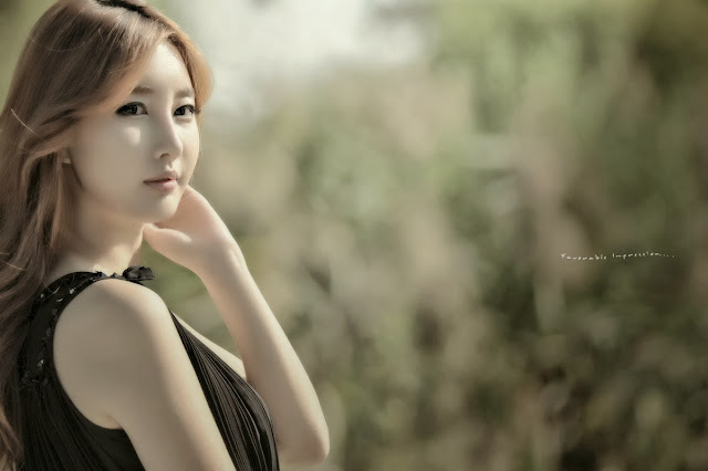 1 Shin Se Ha outdoors - very cute asian girl-girlcute4u.blogspot.com
