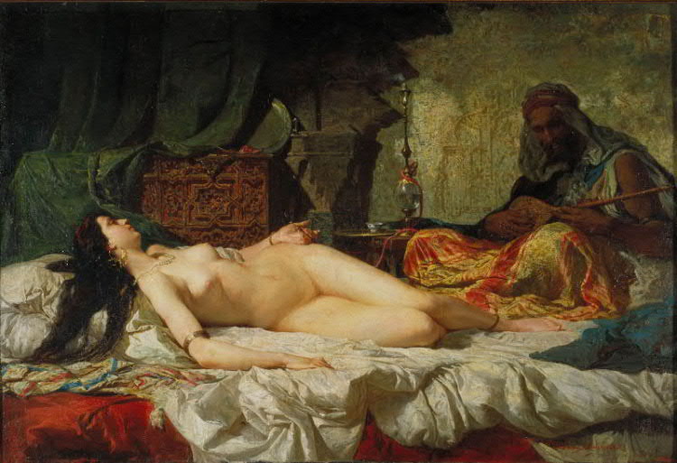 a female slave or concubine in a harem esp in that of the sultan of 